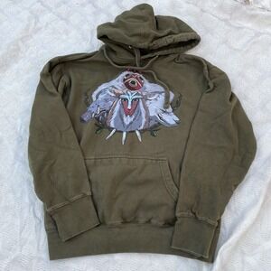 BoxLunch Studio Ghibli Princess Mononoke San & Animals Graphic Hoodie Size XS